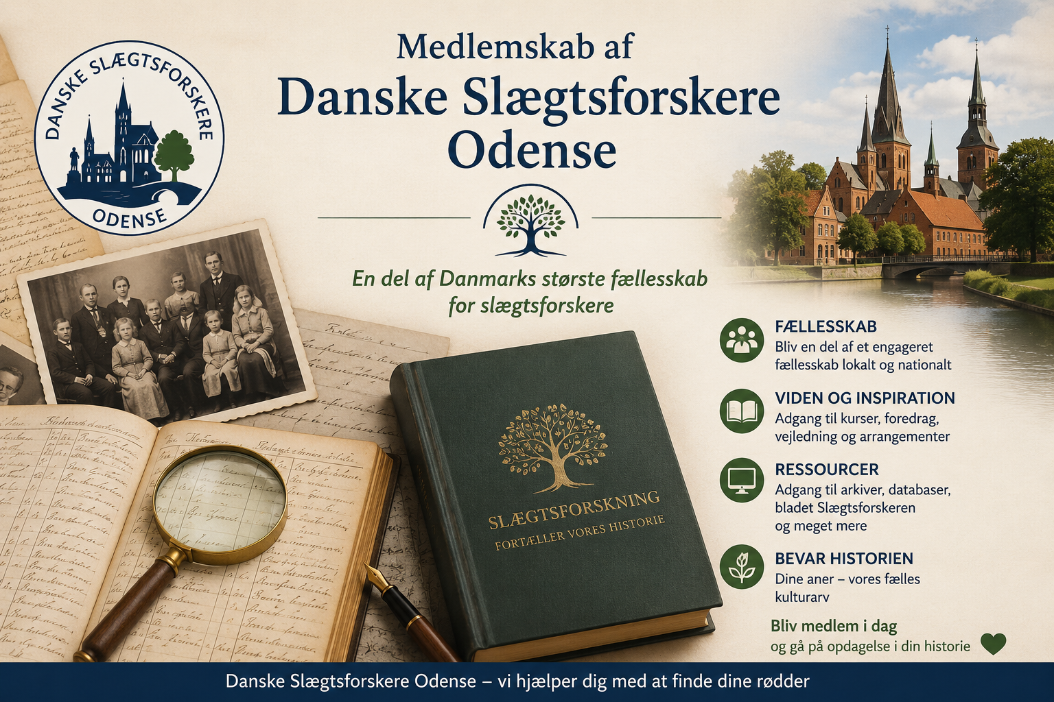 Medlemskab af Danske Slægtsforskere Odense